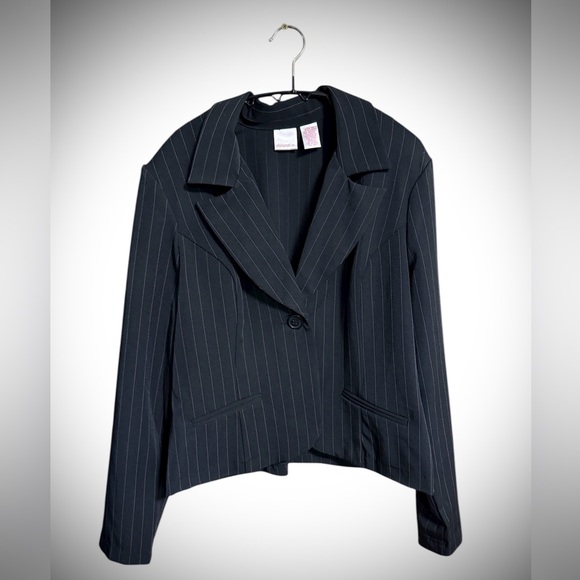 Xhilaration Charcoal Pinstripe Jacket - Picture 1 of 4